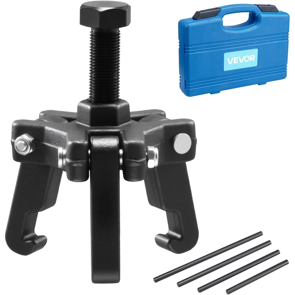 image:imageVEVOR LS Harmonic Balancer Puller Kit Adjustable 3Jaw Puller Fits Most Late Model Vehicles 3Jaw Pulley Puller Set with 4 Forcing Rods for Removing Harmonic Balancers Without Removing The Radiatorls harmonic balancer puller set