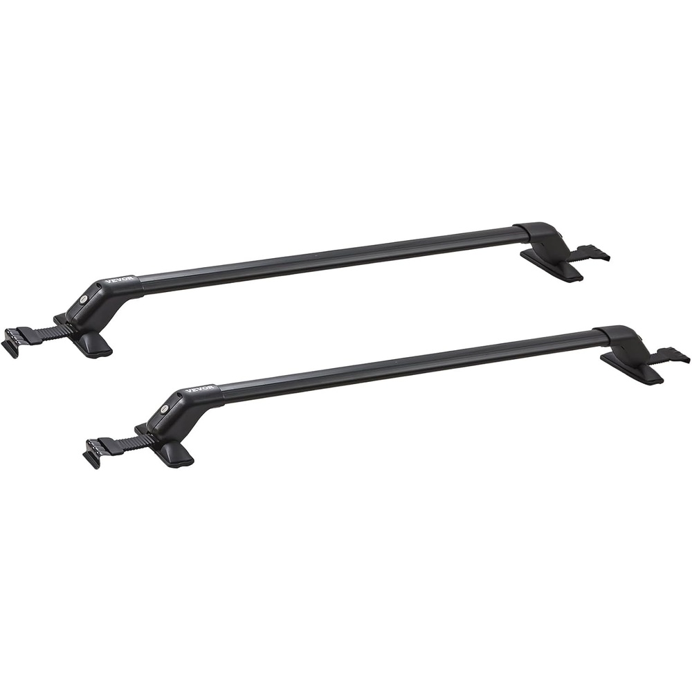 image:imageVEVOR Roof Rack Cross Bars Aluminum Roof Rack Crossbars Fit Roof Without Side Rail 155 lbs Load Capacity Adjustable Bare Roof Crossbars with Locks for SUVs Sedans and Vans