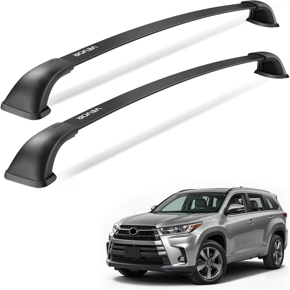 image:imageVEVOR Roof Rack Cross Bars Compatible with Toyota RAV4 20202023 160lbs Load Capacity Aluminum AntiRust Crossbars with Locks Rooftop Cargo Bag Luggage Carrier Not Fit for AdventureTRD OffRoadfor Toyota Highlander