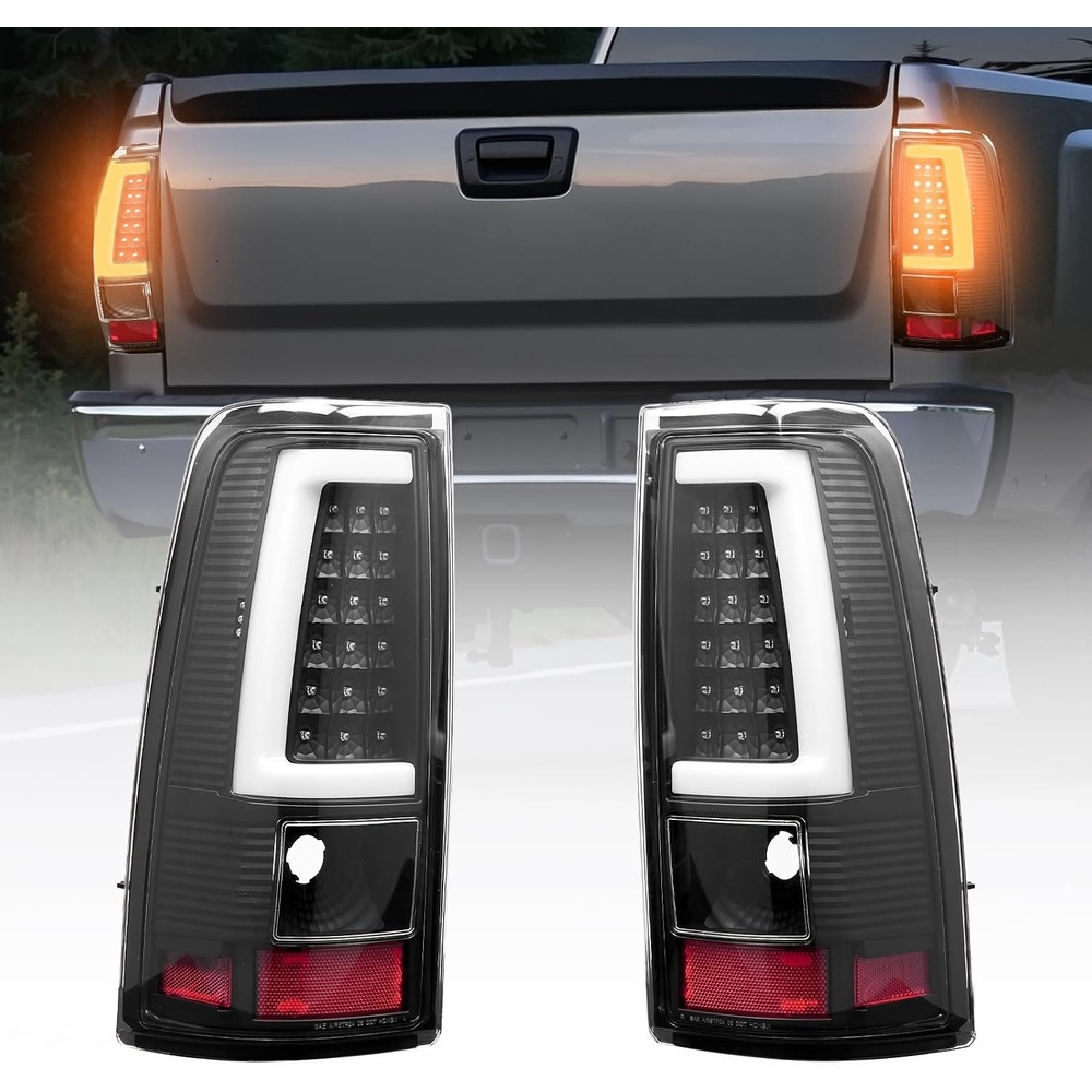image:imageVEVOR Tail Light Assembly Compatible with 20032006 Chevy Silverado 1500 1500 HD 2500 2500 HD 3500 20072007 Chevy Classic 2PCS Driver amp Passenger Side LED Taillight Brake Lamps with Bulbs RedBlack