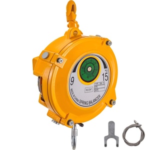 BestEquip Spring Balancer 20-33lbs(9-15kg) Retractable Tool Holder 1.5m Length Tool Balancer with Hook and Wire Rope Adjustable Balancer Retractor Hanging Holding Equipment in Yellow(20-33 lbs)