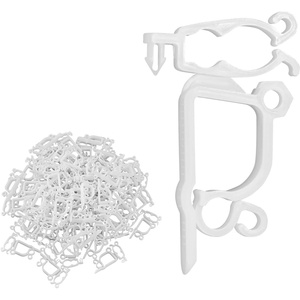 VEOR Christmas Light Clips, 200 Pack, Weatherproof Holiday Outdoor Lighting Hanging Hooks, Mount to Shingles & Gutters, for C3, C4, Mini, Outside String Lights, Christmas Decoration, No Tools Required