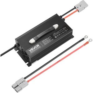 VEVOR 12V 20A Lithium Battery Charger, 14.6V, AC-DC LiFePO4 Smart Charger, with Anderson Connector, LED Indicator, 0V Activation, for Lithium LiFePO4 Deep Cycle Rechargeable Batteries of Boat, RV(12V 80A)