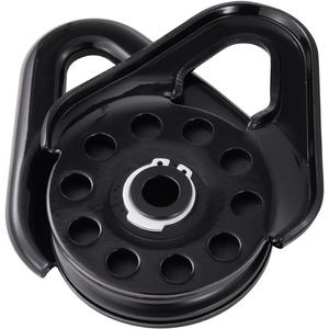 VEVOR 14.5 Ton Snatch Block for Winch Recovery, Heavy Duty 32,000 lbs Break Strength, Work with 3/8 inch Rope, Compact Offroad Recovery Accessory for Towing & Recovery on Truck, Tractor, ATV & UTV(Black)