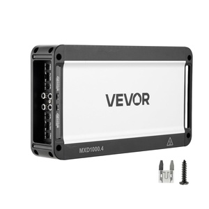 VEVOR 4 Channel Car Audio Amplifier 2 Ohm Stable Bridgeable Class A/B Full Range Amp Max Power 4 x 250W @ 4 Ohm / 4 x 500W @ 2 Ohm for Car SUV Truck Off-Road(4000W)