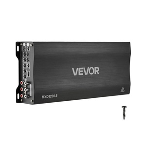 VEVOR 4 Channel Car Audio Amplifier 2 Ohm Stable Bridgeable Class A/B Full Range Amp Max Power 4 x 250W @ 4 Ohm / 4 x 500W @ 2 Ohm for Car SUV Truck Off-Road(2600W)