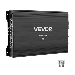 VEVOR 4 Channel Car Audio Amplifier 2 Ohm Stable Bridgeable Class A/B Full Range Amp Max Power 4 x 250W @ 4 Ohm / 4 x 500W @ 2 Ohm for Car SUV Truck Off-Road(2000W)