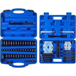 VEVOR 52pcs Custom Bushing Bearing And Seal Driver Set & 16pcs Slide Hammer Puller Set, 2 in 1 Bushing Bearing Driver Press Kit, Heavy Duty Removal Puller Installation Set with 49 Bushings, 10 Collets(bearing puller/bearing race driver)