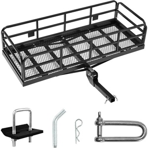 VEVOR 70″ x 30″ x 6″, Hitch Cargo Carrier, 500 lbs Capacity with Nighttime Reflective Reminder, Folding Hitch Mount Cargo Carrier Basket with Hitch Lock for 2″ Receiver, Fit for SUVs(60″ x 24″ x 14″)
