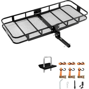 VEVOR 70″ x 30″ x 6″, Hitch Cargo Carrier, 500 lbs Capacity with Nighttime Reflective Reminder, Folding Hitch Mount Cargo Carrier Basket with Hitch Lock for 2″ Receiver, Fit for SUVs(70″ x 30″ x 6″)