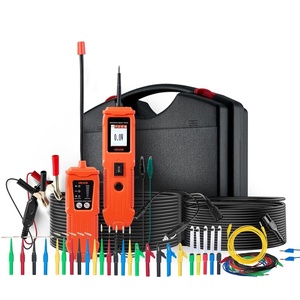 VEVOR Automotive Circuit Tester, 8-35 DCV Power Circuit Probe Tester with TFT Color Display and Lighting, Automotive Power Tester Probe with 13 ft / 4 m Cable, ABS Shell Electrical Detector Finder(SVM10)