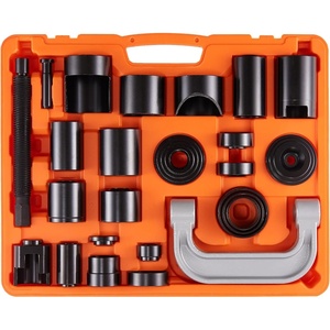 VEVOR Ball Joint Press Kit, 10 pcs Tool Kit, C-Press Ball Joint Remove and Install Tools, for Most 2WD and 4WD Cars, Heavy Duty Ball Joint Repair Kit for Automotive Repairing(25 PCS)