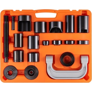 VEVOR Ball Joint Press Kit, 10 pcs Tool Kit, C-Press Ball Joint Remove and Install Tools, for Most 2WD and 4WD Cars, Heavy Duty Ball Joint Repair Kit for Automotive Repairing(21 PCS)