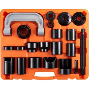 VEVOR Ball Joint Press Kit, 10 pcs Tool Kit, C-Press Ball Joint Remove and Install Tools, for Most 2WD and 4WD Cars, Heavy Duty Ball Joint Repair Kit for Automotive Repairing(23 PCS)
