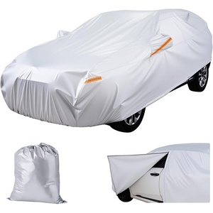VEVOR Car Cover for Toyota Camry Mid-Size Sedan, PEVA Aluminum Cotton 2000 mm Waterproof Full Exterior Cover with UV30+ Sun Protection, Door Zipper, Cotton Lining & Windproof Straps(Toyota RAV4)