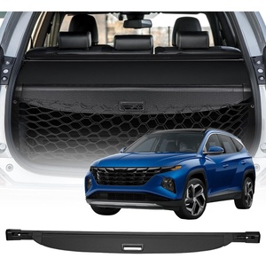 VEVOR Cargo Cover for Mazda CX-5 2017-2024 2025 5-Seater Accessories, Carbon Fiber Texture Retractable Trunk Cover, Anti-Peeping Luggage Privacy Shield, Easy Installation Security Shade Car(Hyundai Tucson 2021-2025)