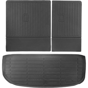 VEVOR Cargo Mat Compatible with Chevrolet Suburban & GMC Yukon XL 2015-2020, Precise Fit Trunk Mat for SUVs, TPE Trunk Protector Replacement, Black (1PCS)(Hyundai Palisade 2020-2024)
