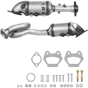 VEVOR Catalytic Converter, Compatible with Chrysler 200 Sebring/Dodge Avenger Caliber Journey/Jeep Compass Patriot, 2.4L L4, Front, OE 54735, Stainless Steel, Exhaust Gas Purification, Fits FWD Only(12-18 Wrangler JK)