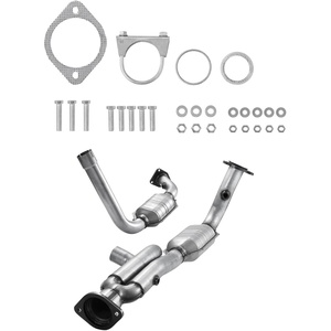 VEVOR Catalytic Converter, Compatible with Chrysler 200 Sebring/Dodge Avenger Caliber Journey/Jeep Compass Patriot, 2.4L L4, Front, OE 54735, Stainless Steel, Exhaust Gas Purification, Fits FWD Only(99-06 Silverado 1500)