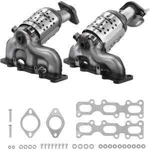 VEVOR Catalytic Converter, Compatible with Chrysler 200 Sebring/Dodge Avenger Caliber Journey/Jeep Compass Patriot, 2.4L L4, Front, OE 54735, Stainless Steel, Exhaust Gas Purification, Fits FWD Only(13-19 Explorer)