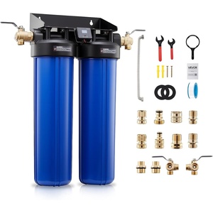 VEVOR Deionized Filter for Spotless Car Wash System, 2 x 4L Mixed-Bed DI Resin Filter Replacement – Compatible with PRS-207SLXC, PRS-TCXC, PRS-TCXC-PT, PRS-207XCGB Deionized Water System(Deionizer with Bypass Valve)