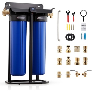 VEVOR Deionized Water System for Car Wash, Spotless Car Wash Water System with 2 x 4L DI Resin, Bypass Valve & TDS Meter, Portable Sport-Free Water Deionizer Filter for Cars RVs Windows(Portable Stand & Bypass Valve)