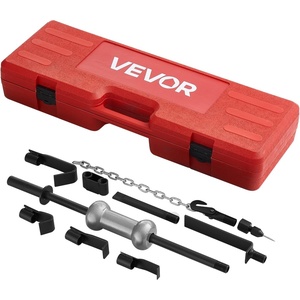 VEVOR Dent Puller Kit, 13 lbs 14-in-1 Slide Hammer Dent Removal Kit, Heavy-Duty Auto Body Truck Repair Automotive Damage Remover Tool Repair Frame with Carrying Case, Extension Rod, Non-Slip Handle(10 lbs 13-in-1)