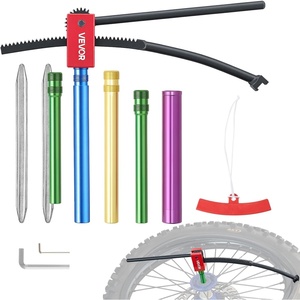 VEVOR Dirt Bike Tire Changing Tool Kit, Fits for Motocross Enduro 16″-21″ Wheels, Includes 15-25 mm Axle Adapters, Dirt Bike Tire Changing Tools Compact Changer with 2 Irons and Protective Sleeve
