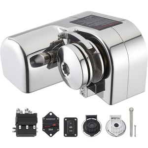 VEVOR Fishing Windlass, 12V DC Windlass Anchor Systems Fit for 1/4-Inch Chain or 9/16 & 5/8 Inch Nylon Rope, Max Pull 573 lbs, 316 Stainless Steel Construction, for Boats 23-29.5 ft