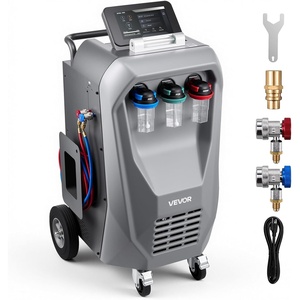 VEVOR Fully Automatic Refrigerant Recovery Machine for R134a & 1234fy, ≥98.5% Accuracy, 10-Inch Touch Screen, AC Recovery, Vacuum, and Recharging for Standard and High Voltage Automotive A/C Systems(Fully Automatic)