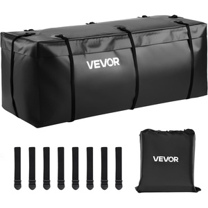 VEVOR Hitch Cargo Carrier Bag, Waterproof 840D PVC, 59.84 x 24.02 x 30.63 in (25 Cubic Feet), Heavy Duty Cargo Bag for Truck Bed Storage with Reinforced Straps, Suitable for Car SUV Vans Hitch Basket(with Reinforced Straps+Storage Bag)