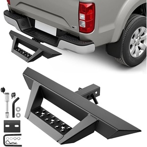 VEVOR Hitch Step for 2 Inch Receiver, Universal Rear Bumper Guard Protector with 300 LBS Load Capacity, Non-Slip Tow Hitch Step with Pin Lock and Stabilizer, Fit for Truck, SUV, Pickup, Trailer