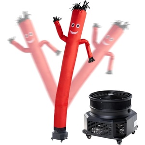 VEVOR Inflatable Tube Man, 20-Feet Tall, Wacky Waving Dancing Tube Guy, Wind Flying Arm Flailing Air Puppet, 18-Inch for Outdoor Advertising, Business Store, Increase Visibility (Blower Not Included)(Red)