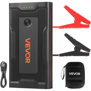 VEVOR Jump Starter, 1000A Peak, Car Jumper Starter Battery Pack, 12V Portable Lithium Battery Booster, Jump Box Power Bank with 3 Modes Flashlight and Jumper Cable, for Up to 5L Gas & 3L Diesel Engine