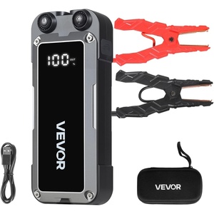 VEVOR Jump Starter, 4000A Peak, Car Jumper Starter Battery Pack, 12V Portable Lithium Battery Booster, Jump Box Power Bank with 3 Modes Flashlight and Jumper Cable, for 10L Gas and 8L Diesel Engines