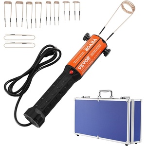 VEVOR Magnetic Induction Heater Kit, 1000w 110V Portable Hand-held Induction Heater with 10PCS Induction Coils, No-Flame Induction Heater Bolt Remover with Case, Fit for Removing Rusty Bolts & Nuts