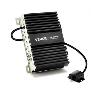VEVOR Monoblock Car Amplifier, 400W RMS MAX, 1/2/4 Ohm Stable, 1-Channel Class D Car Audio Amplifier with Remote Subwoofer Level Control, Low Pass Filter, Bass Boost & Phase Shift, Volume Controller(400W)