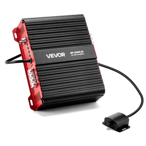 VEVOR Monoblock Car Amplifier, 400W RMS MAX, 1/2/4 Ohm Stable, 1-Channel Class D Car Audio Amplifier with Remote Subwoofer Level Control, Low Pass Filter, Bass Boost & Phase Shift, Volume Controller(2000W)