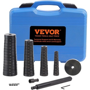 VEVOR Motorcycle Fork Seal Driver Tool Kit for 35mm-50mm Adjustable,Universal Bike Bearing Race and Seal Driver Tool Set 14pcs(52 Piece)