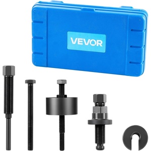 VEVOR Power Steering Pump Pulley Puller/Installer Tool Set, Compatible with Ford, GM V6, and VW Vehicles, Pump Pulley Remover Installer Tools, for Removing and Installing Power Steering Pump Pulleys(power steering pump pulley removal tool)