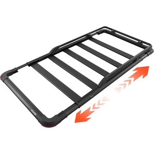 VEVOR Roof Rack Cargo Carrier, 48 x 40 x 5.6 in, Universal Rooftop Cargo Basket, Car Top Luggage Holder with 150 lbs Max Load Capacity, 4.1 in Fence, Anti-Rust Alloy Steel, Wind Fairing, for SUV Car(64x39in)