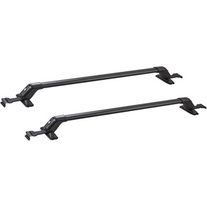 VEVOR Roof Rack Cross Bars, Aluminum Roof Rack Crossbars, Fit Roof Without Side Rail, 155 lbs Load Capacity, Adjustable Bare Roof Crossbars with Locks, for SUVs, Sedans, and Vans