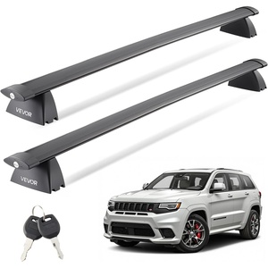 VEVOR Roof Rack Cross Bars, Fits Jeep Grand Cherokee 2011-2021 (with Grooved Side Rails), 200 LBS Capacity, Lockable Heavy Duty Aluminum Crossbar Racks Roof Rail Rooftop Luggage Canoe(for Jeep Grand Cherokee)