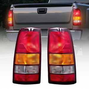 VEVOR Tail Light Assembly Compatible with 1999-2006 Chevy Silverado 1500 2500 3500, 1999-2003 GMC Sierra 1500 2500 1500/2500 HD, 2PCS Left & Right Side Taillights Rear Brake Lamps Without Bulbs(Red + Yellow + White)