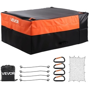 VEVOR Truck Bed Cargo Bag, Waterproof 840D PVC, 51.18 x 40.16 x 21.85 in (26 Cu. ft), Heavy Duty Cargo Bag for Truck Bed with Bungee Cords, Net and Carabiners, Fits a Variety of SUV & Pickup Trucks(Bungee Cords+Storage Bag+Cargo Net+Carabiners)