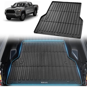 VEVOR Truck Bed Mat, Compatible with 2005-2023 Toyota Tacoma, 5 FT Bed, TPE Material, Black, Thick and Heavy-Duty, Non-Slip, All-Weather Protection