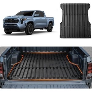 VEVOR Truck Bed Mat, TPE, Compatible with 2015-2026 Ford F150 Lightning Bed, Heavy Duty Custom Fit, All Weather Protection Pickup Car Cargo Trunk Liner Replacement, for 2015-2026 Ford F150 Accessories(2024-2026 Toyota Tacoma)