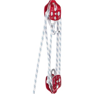 VEVOR Twin Sheave Block and Tackle 1/2″ x 200Ft Twin Sheave Block with Braid Rope 30-35KN 6600-7705LBS Double Pulley Rigging(1/2″ x 150′)