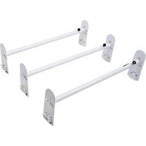 VEVOR Van Ladder Racks, 47.2-78.7 in Adjustable, 500 lbs Capacity, Alloy Steel, Compatible with Full-Size Vans, 2 Pcs White(for Full-size Vans)