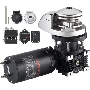 VEVOR Vertical Fishing Windlass, 12V DC Windlass Anchor Systems Fit for 1/4-Inch Chain or 9/16 & 5/8 Inch Nylon Rope, Max Pull 700 lbs, 316 Stainless Steel Construction, for Boats 20-36 ft